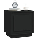 Bedside Cabinets 2 pcs Black 44x35x45 cm Engineered Wood - Top-Down View