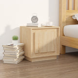 Bedside Cabinets 2 pcs Sonoma Oak 44x35x45 cm Engineered Wood - Side View
