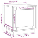 Bedside Cabinets 2 pcs Sonoma Oak 44x35x45 cm Engineered Wood - Extra Image