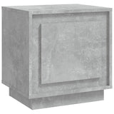 Bedside Cabinet Concrete Grey 44x35x45 cm Engineered Wood