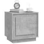 Bedside Cabinet Concrete Grey 44x35x45 cm Engineered Wood