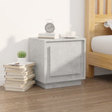 Bedside Cabinets 2 pcs Concrete Grey 44x35x45 cm Engineered Wood - Side View