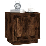 Bedside Cabinet Smoked Oak 44x35x45 cm Engineered Wood - Top-Down View