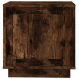 Bedside Cabinet Smoked Oak 44x35x45 cm Engineered Wood - Close-Up Angle