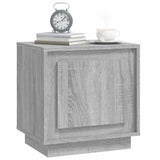 Bedside Cabinet Grey Sonoma 44x35x45 cm Engineered Wood - Top-Down View