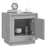 Bedside Cabinet Grey Sonoma 44x35x45 cm Engineered Wood - 45-Degree Angle