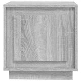 Bedside Cabinet Grey Sonoma 44x35x45 cm Engineered Wood - Close-Up Angle