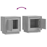 Bedside Cabinets 2 pcs Grey Sonoma 44x35x45 cm Engineered Wood - Extra Image