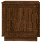 Bedside Cabinet Brown Oak 44x35x45 cm Engineered Wood - Close-Up Angle