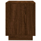 Bedside Cabinets 2 pcs Brown Oak 44x35x45 cm Engineered Wood - Low Angle