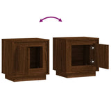 Bedside Cabinets 2 pcs Brown Oak 44x35x45 cm Engineered Wood - Extra Image