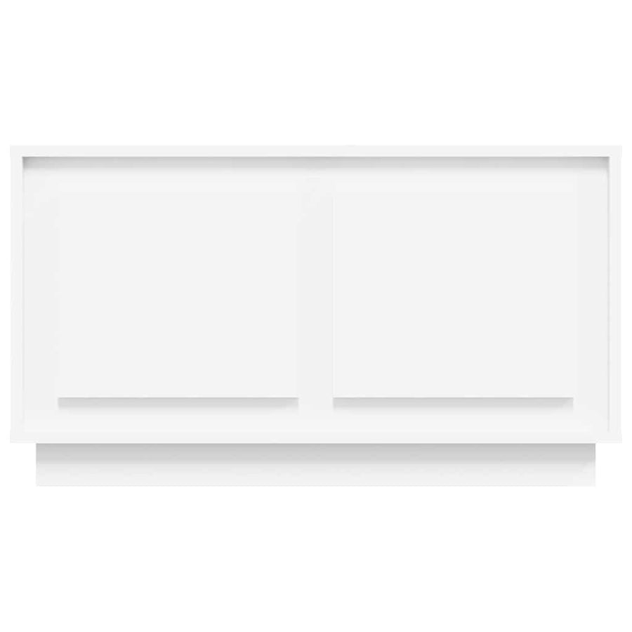 TV Cabinet White 80x35x45 cm Engineered Wood