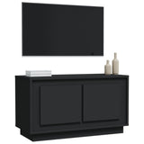 TV Cabinet Black 80x35x45 cm Engineered Wood - Top-Down View