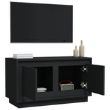 TV Cabinet Black 80x35x45 cm Engineered Wood - 45-Degree Angle
