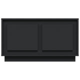 TV Cabinet Black 80x35x45 cm Engineered Wood - Rear View