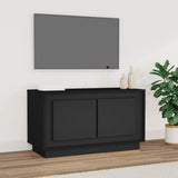 TV Cabinet Black 80x35x45 cm Engineered Wood