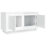 TV Cabinet High Gloss White 80x35x45 cm Engineered Wood - Close-Up Angle