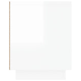 TV Cabinet High Gloss White 80x35x45 cm Engineered Wood