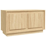 TV Cabinet Sonoma Oak 80x35x45 cm Engineered Wood - Front View