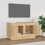 TV Cabinet Sonoma Oak 80x35x45 cm Engineered Wood - Side View