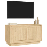 TV Cabinet Sonoma Oak 80x35x45 cm Engineered Wood - Top-Down View