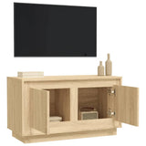 TV Cabinet Sonoma Oak 80x35x45 cm Engineered Wood - 45-Degree Angle