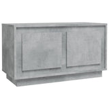 TV Cabinet Concrete Grey 80x35x45 cm Engineered Wood - Front View