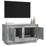 TV Cabinet Concrete Grey 80x35x45 cm Engineered Wood - 45-Degree Angle