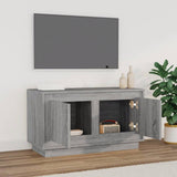 TV Cabinet Grey Sonoma 80x35x45 cm Engineered Wood - Side View
