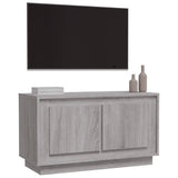 TV Cabinet Grey Sonoma 80x35x45 cm Engineered Wood - Top-Down View