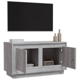 TV Cabinet Grey Sonoma 80x35x45 cm Engineered Wood - 45-Degree Angle