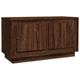 TV Cabinet Brown Oak 80x35x45 cm Engineered Wood - Front View