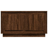 TV Cabinet Brown Oak 80x35x45 cm Engineered Wood - Rear View