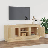 TV Cabinet Sonoma Oak 102x35x45 cm Engineered Wood - Side View