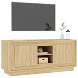 TV Cabinet Sonoma Oak 102x35x45 cm Engineered Wood - Top-Down View