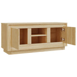 TV Cabinet Sonoma Oak 102x35x45 cm Engineered Wood - Close-Up Angle