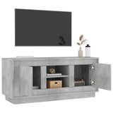 TV Cabinet Concrete Grey 102x35x45 cm Engineered Wood - 45-Degree Angle