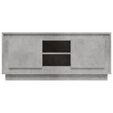 TV Cabinet Concrete Grey 102x35x45 cm Engineered Wood - Rear View