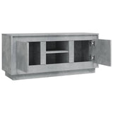 TV Cabinet Concrete Grey 102x35x45 cm Engineered Wood - Close-Up Angle