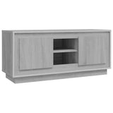 TV Cabinet Grey Sonoma 102x35x45 cm Engineered Wood - Front View