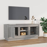 TV Cabinet Grey Sonoma 102x35x45 cm Engineered Wood - Side View