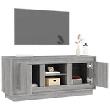 TV Cabinet Grey Sonoma 102x35x45 cm Engineered Wood