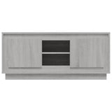 TV Cabinet Grey Sonoma 102x35x45 cm Engineered Wood - Rear View