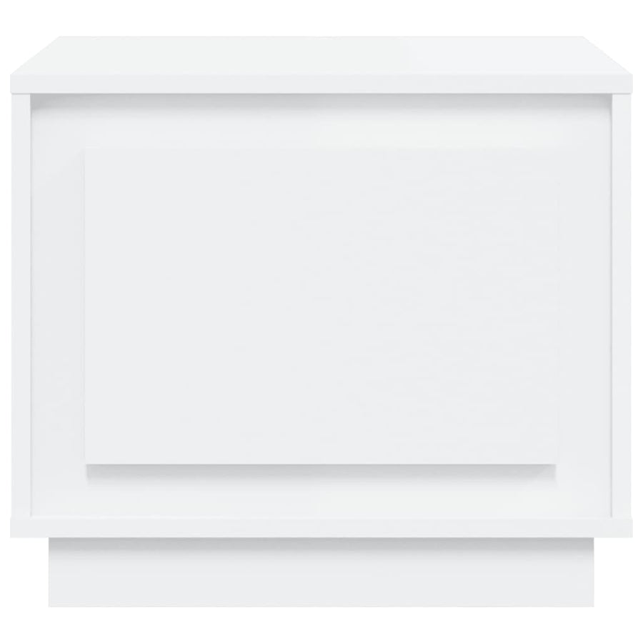 Coffee Table White 51x50x44 cm Engineered Wood