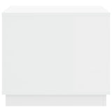 Coffee Table White 51x50x44 cm Engineered Wood