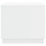 Coffee Table White 51x50x44 cm Engineered Wood - Close-Up Angle