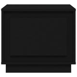 Coffee Table Black 51x50x44 cm Engineered Wood