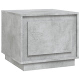 Coffee Table Concrete Grey 51x50x44 cm Engineered Wood - Front View