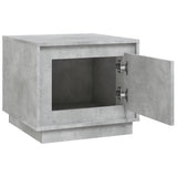 Coffee Table Concrete Grey 51x50x44 cm Engineered Wood - Rear View