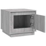 Coffee Table Grey Sonoma 51x50x44 cm Engineered Wood - Rear View